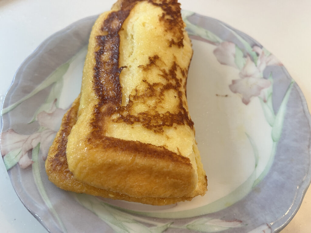 焼けたらお皿に盛り付ける